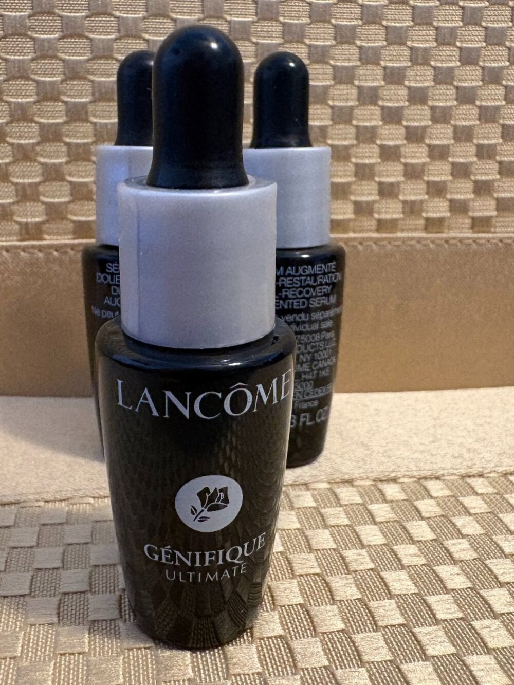 3 New Lancome Genifique Ultimate Serum 7ml .23 Oz Each Travel Size Paris France